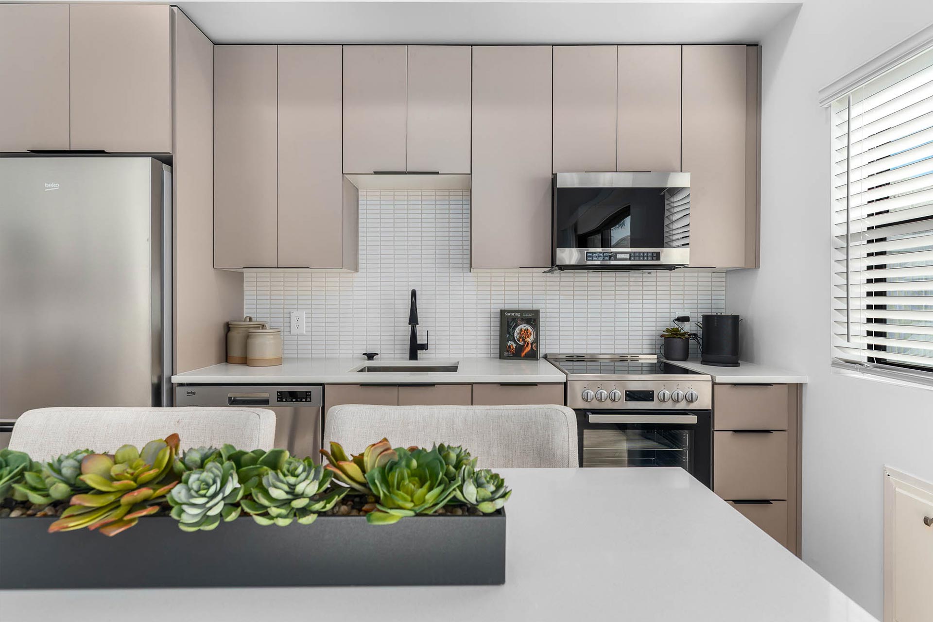Kitchen Appliances and Interior Design of Unit